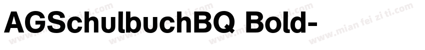 AGSchulbuchBQ Bold字体转换